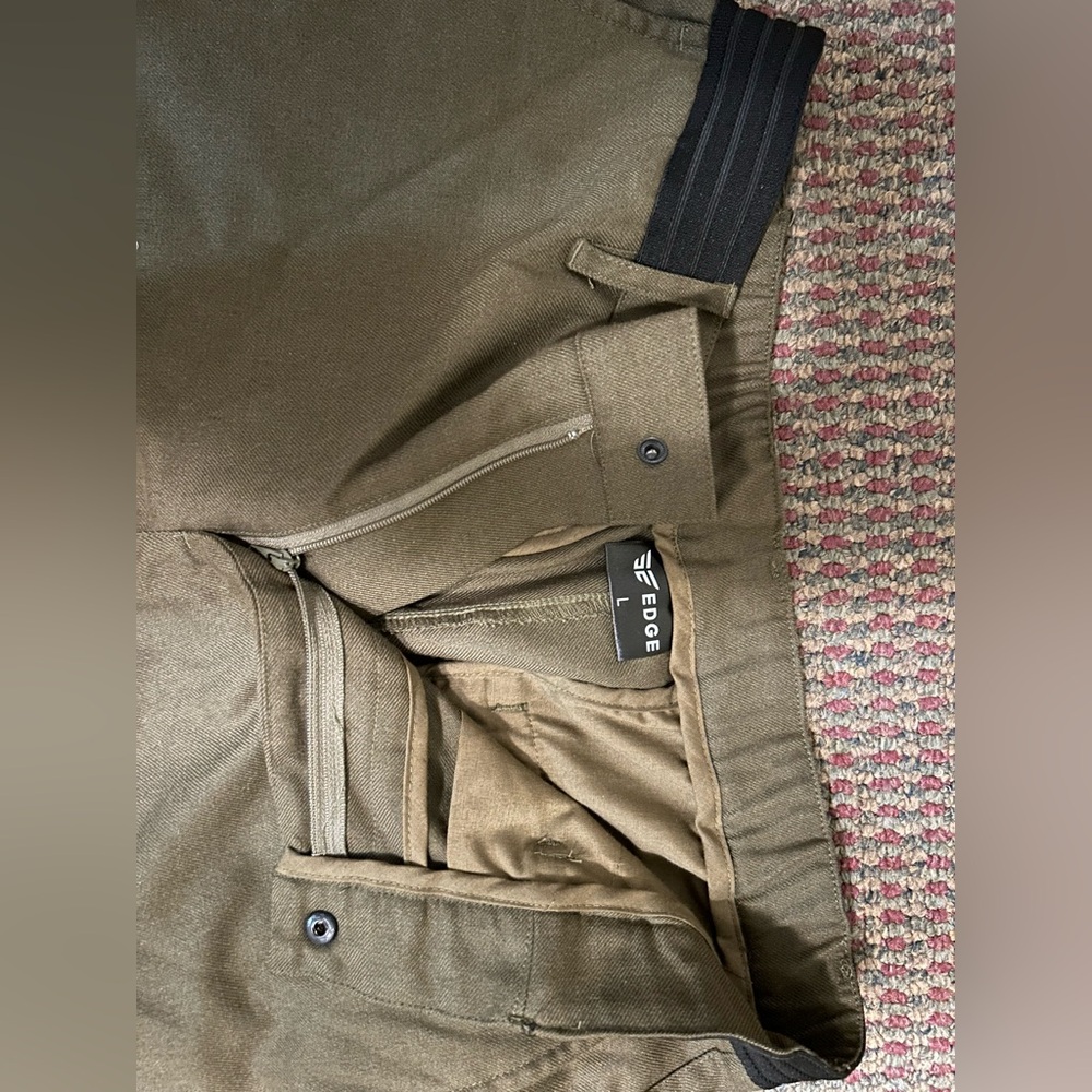 Olive green chino pants